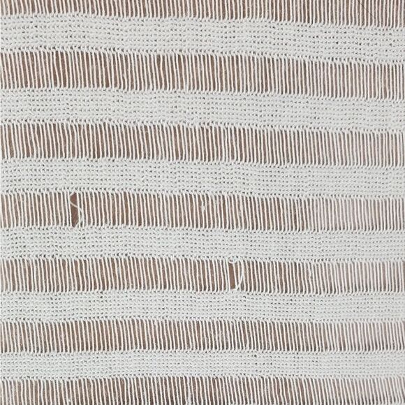 All Saints White Semi Sheer Striped Tank Top - Picture 6 of 7